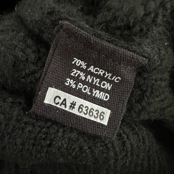 Nelly & Rose Black Cable Knit Turtleneck Sweater XL - Picture 5 of 5